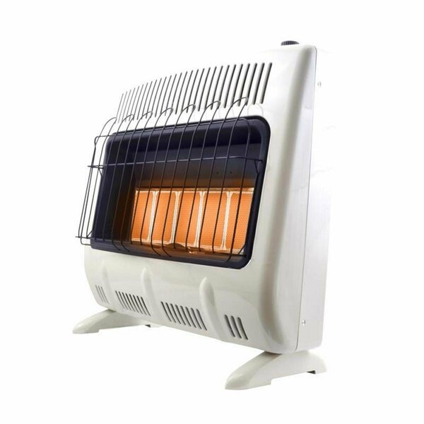 Dendesigns 1000 sq. ft. Comfort Collection 30000 Btu-h Radiant Propane Heater, White DE2741189